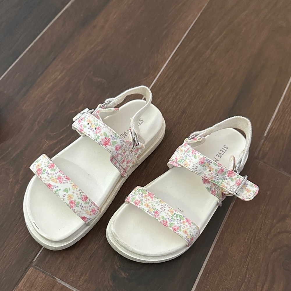 Steve Madden Floral White Kids Sandals
